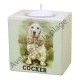 Bougeoir chien - Cocker beige