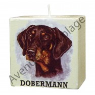 Bougeoir chien - Dobermann