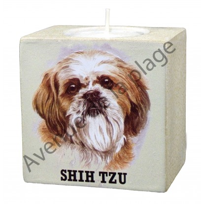 Bougeoir chien - Shih Tzu modèle A.