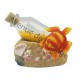 Bouteille sable avec tortue de mer.