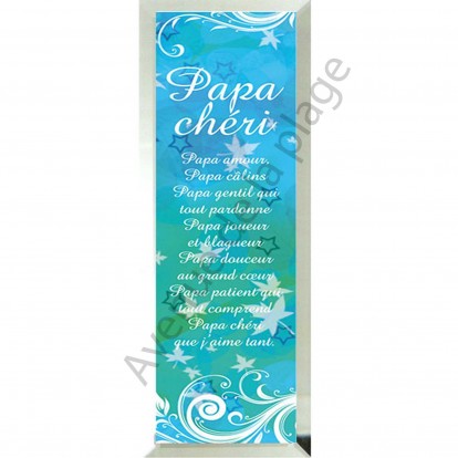 Miroir message Papa Chéri