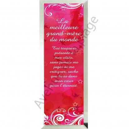 Miroir message "La Meilleure Grand-Mère du Monde"
