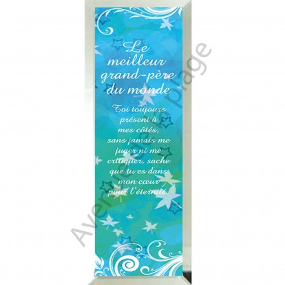 Miroir message "Le Meilleur Grand-Père du Monde"