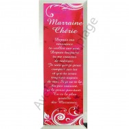 Miroir message "Marraine Chérie"