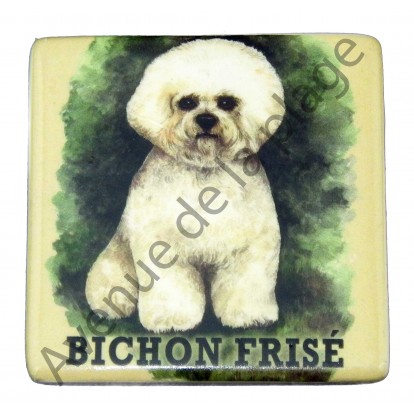 Magnet chien Bichon Frisé