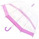 Parapluie cloche transparent parme.