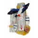 Magnet mouette en vol avec thermomètre, modèle B.