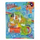 Pistolet à bulles de savon poisson clown jaune fluo.