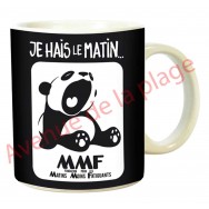 Mug humoristique "Panda le matin"