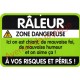 Plaque de porte Danger "Râleur"