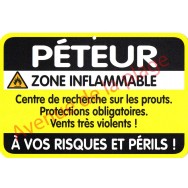 Plaque de porte Danger "Péteur"