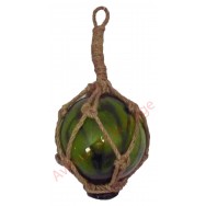 Flotteur en verre diamètre 8 cm vert
