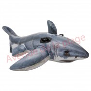 Grand requin blanc gonflable à chevaucher 173 cm
