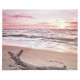 Toile imprimée : Couché de soleil sur la plage