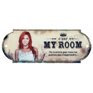 Plaque de porte chambre My Room