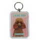 Porte clé J'aime mon chien - Caniche Toy