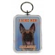 Porte clé J'aime mon chien - Malinois