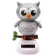 Hibou solaire dansant gris.