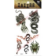 Tatouage temporaire Tigre et Dragon