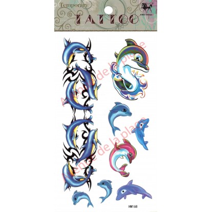 Tatouage temporaire Dauphin