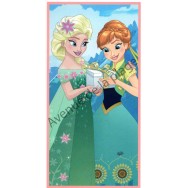 Drap de bain Reine des Neiges Elsa et Anna
