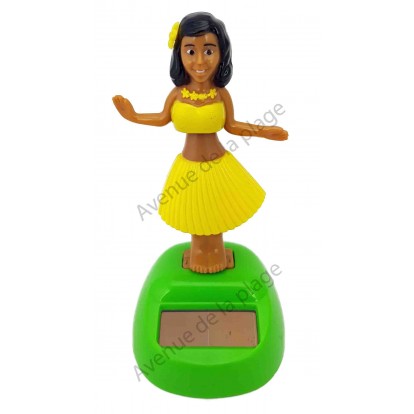 Danseuse Tahitienne solaire jaune.