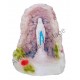 Statuette baromètre Notre Dame de Lourdes 11 cm, pluie.