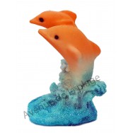 Statuette baromètre Dauphins