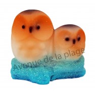 Sujet baromètre couple de chouettes
