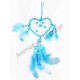 Dreamcatcher coeur turquoise.