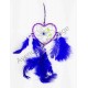 Capteur de rêves coeur violet.