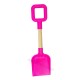 Pelle de plage rose en plastique 36 cm manche bois.