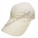 Casquette de sport beige en polyester pour adulte