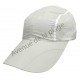 Casquette de sport grise claire en polyester pour adulte