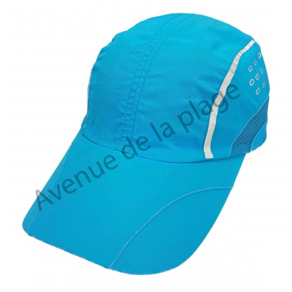 Casquette de sport bleue en polyester pour adulte