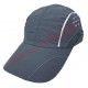 Casquette de sport grise foncée en polyester pour adulte