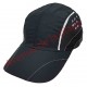 Casquette de sport noire en polyester pour adulte