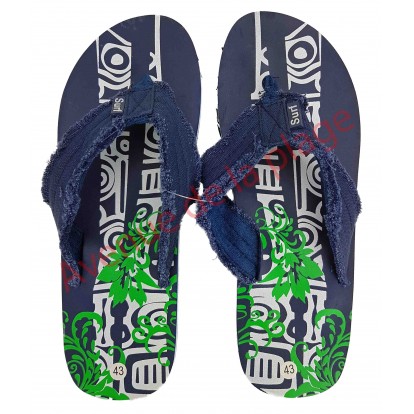 Tongs pour homme tribal surf 41 - 46 bleue.