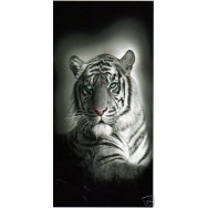 Serviette de plage "Tigre blanc"