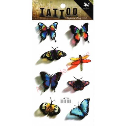Tattoo décalcomanie Papillon