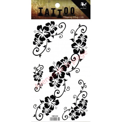Tatouage temporaire Fleurs d'hibiscus