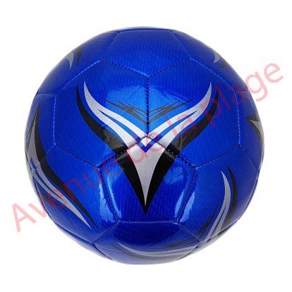 Ballon de football pro brillant bleu.