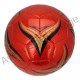 Ballon de football pro brillant rouge.