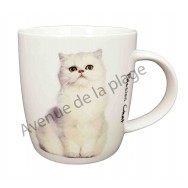 Mug chat blanc