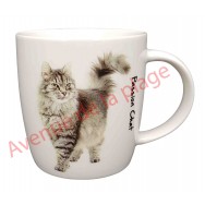 Mug chat gris debout