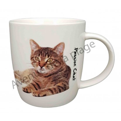 Mug chat tigré couché