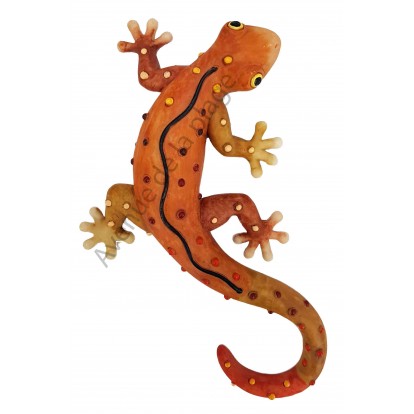 Lézard Mexicain mural 20 cm en résine, modèle D.