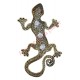 Lézard mural 24 cm en résine style métal, modèle B.
