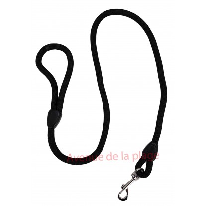 Laisse pour chien en corde noire