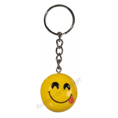 Porte clés émoticône gourmand
